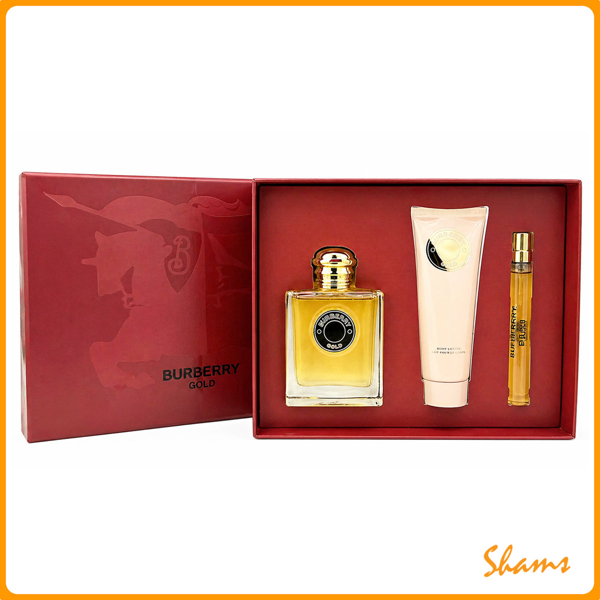 Burberry Gold 3p Perfume Gift Set