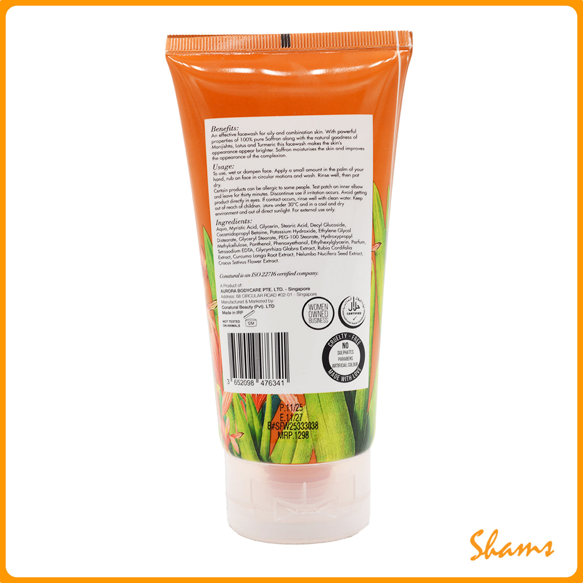Conatural Saffron Face Wash 150ml