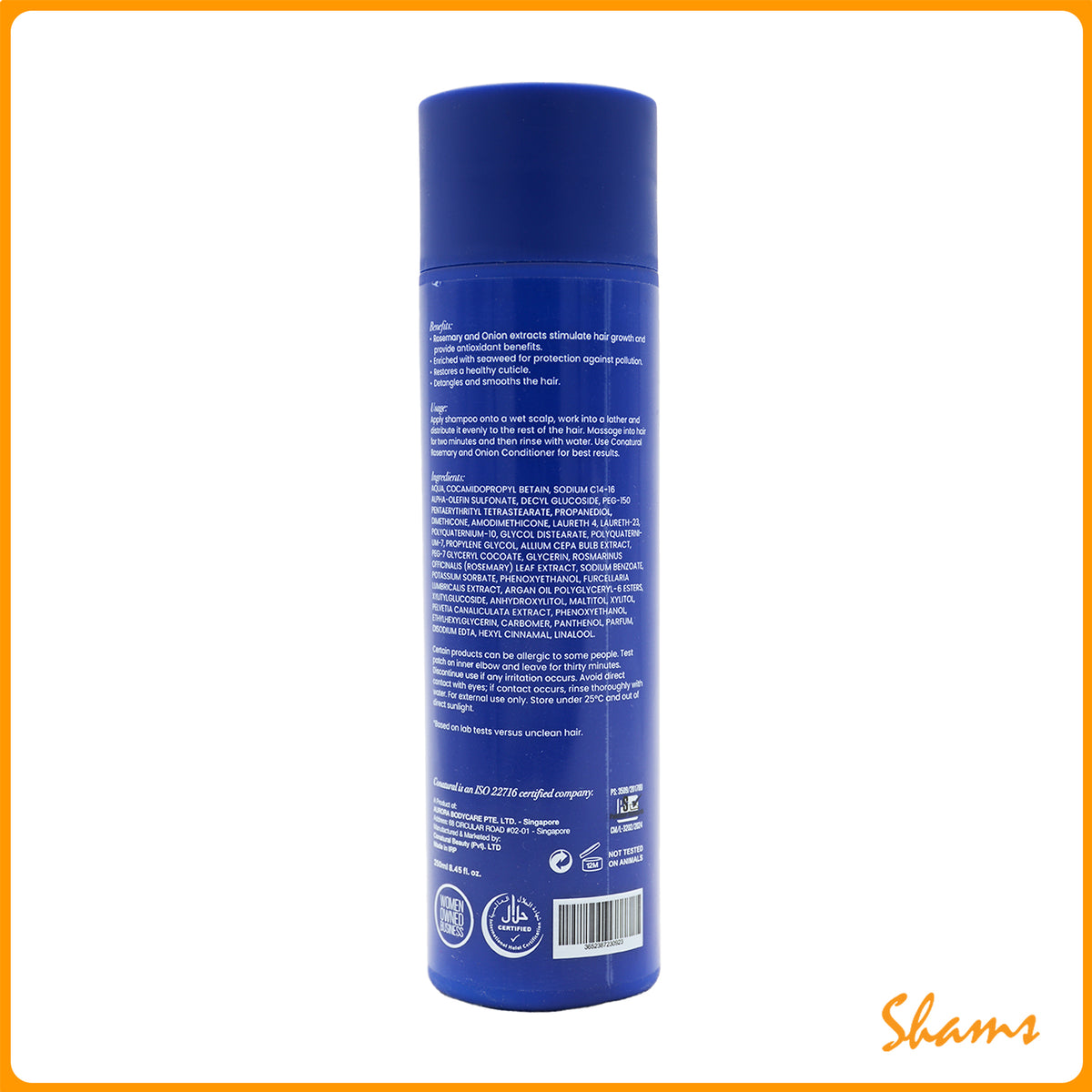 Conatural Rosemary & Onion Shampoo 250ml