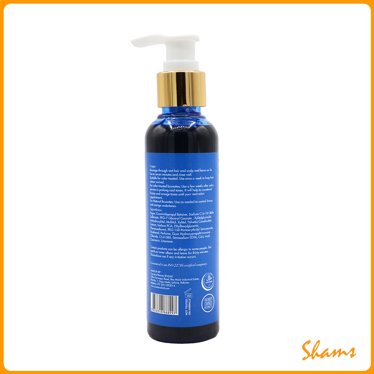 Conatural Brilliance Blue Shampoo 150ml