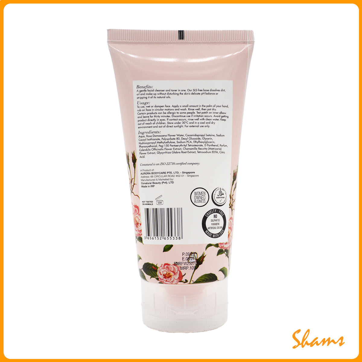 Conatural Rose Face Wash 150ml