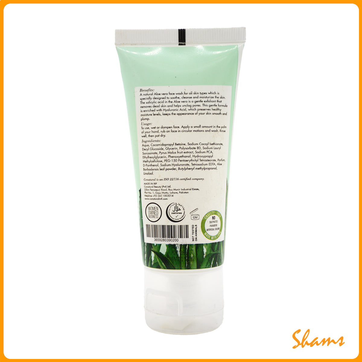 Conatural Hydrating Aloe Vera Face Wash 60ml