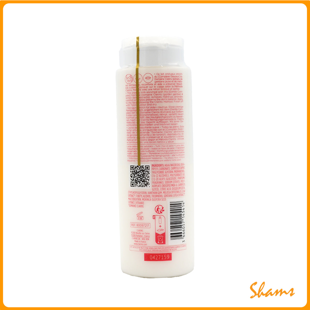 Clarins Velvet Cleansing Milk for Normal/Dry Skin 200ml