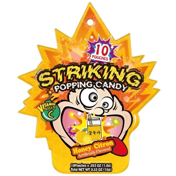 Striking Popping Candy Honey Citron 15g