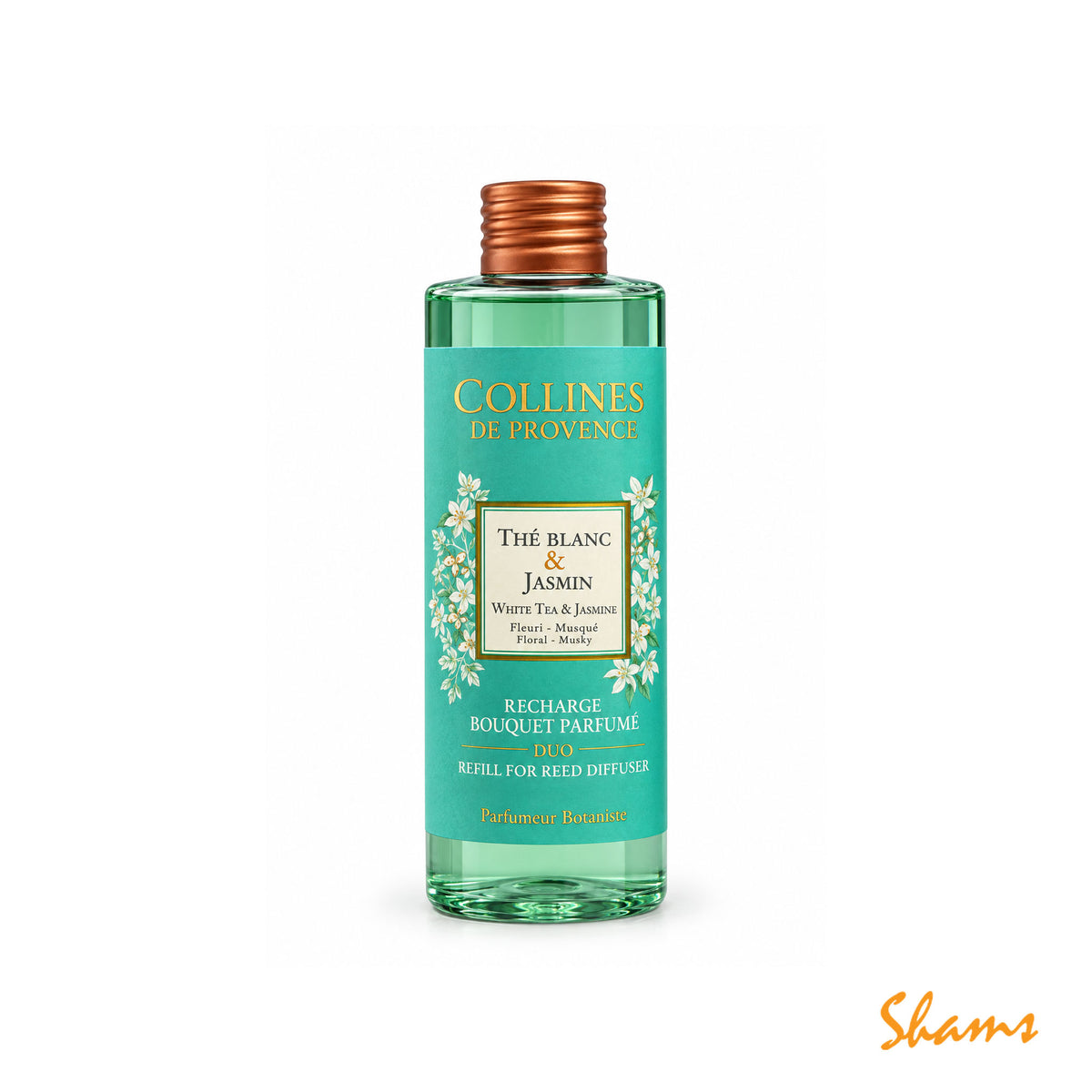 Collines White Tea & Jasmine Diffuser Refill 200ml