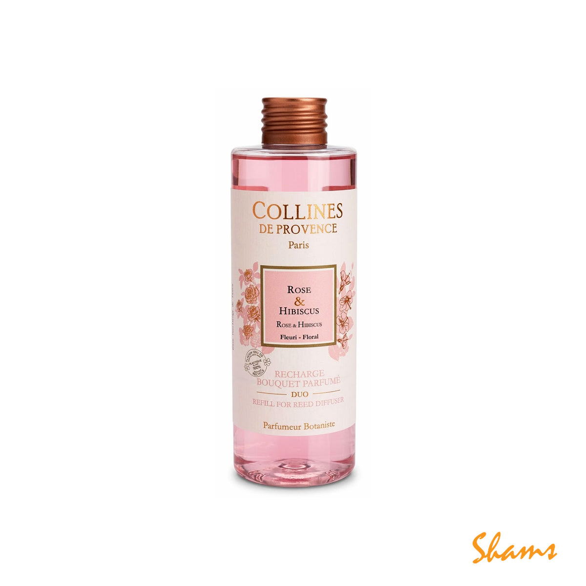 Collines Rose & Hibiscus Diffuser Refill 200ml