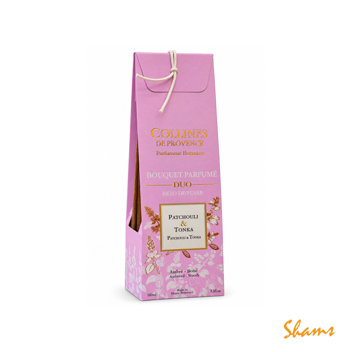 Collines Patchouli & Tonka Duo Reed Diffuser 100ml