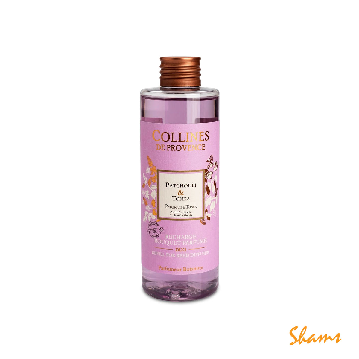 Collines Patchouli & Tonka Diffuser Refill 200ml