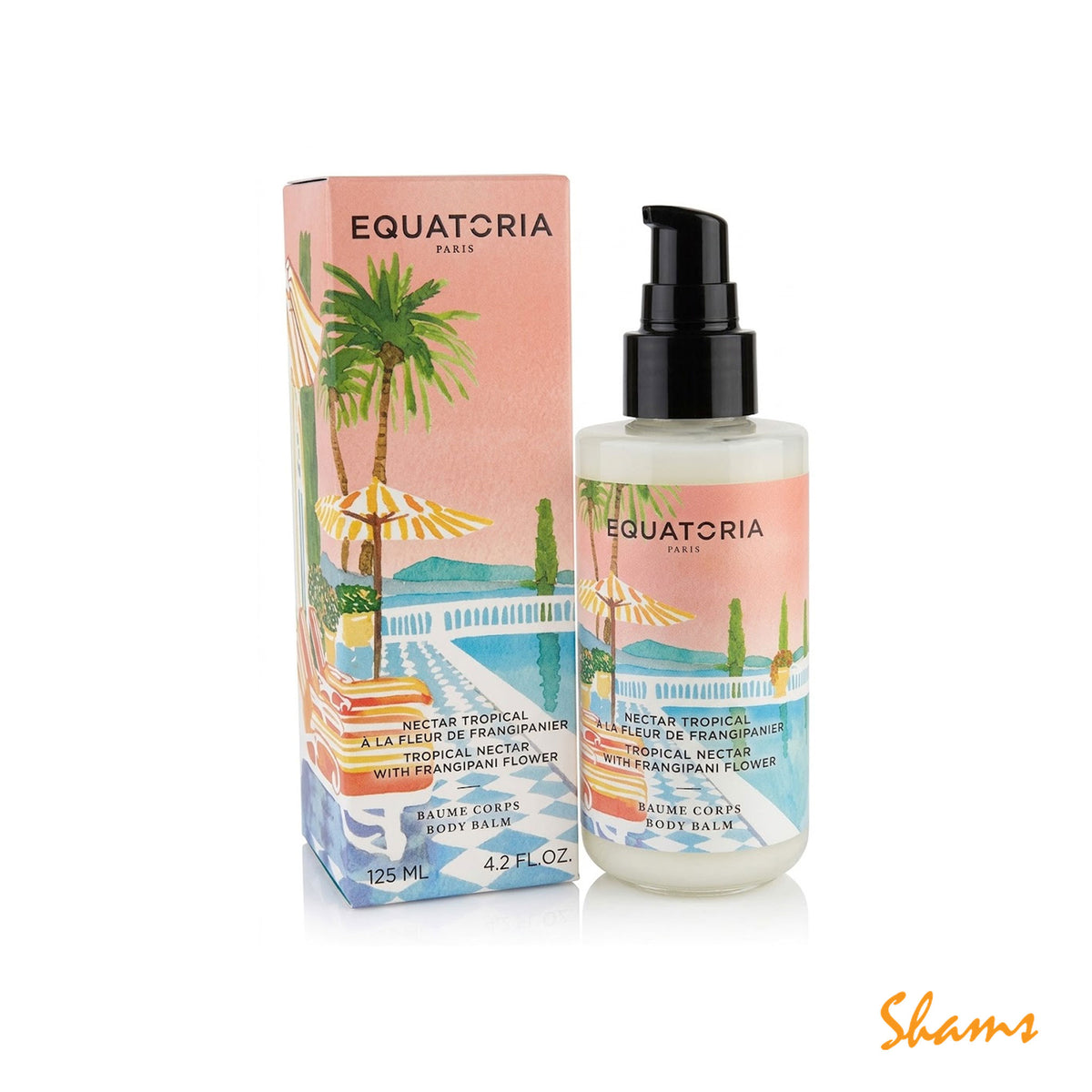 Equatoria Tropical Nectar With Frangipani Flower Body Balm 125ml