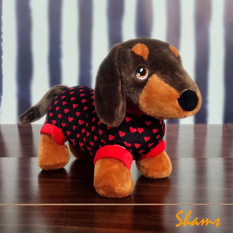 Keel Toy 25cm Valentines Sausage Dog - Shams Shopping Centre Keel  