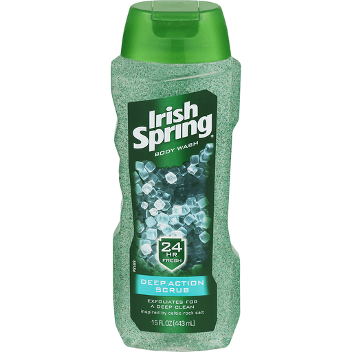 Irish spring deep action scrub body wash 443ml