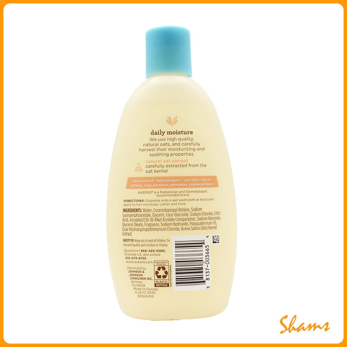 Aveeno Baby Wash And Shampoo 236ml