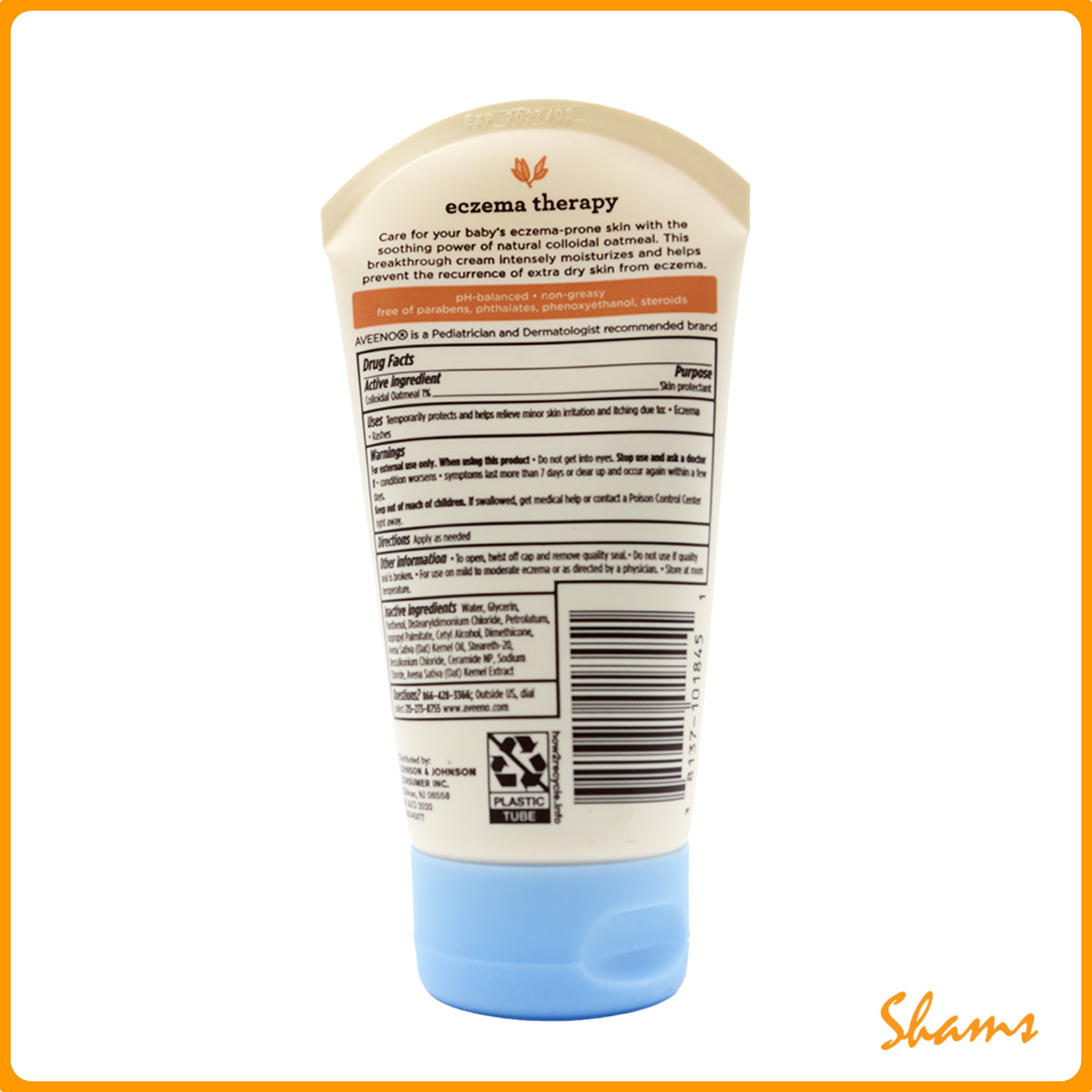 Aveeno Baby Eczema Therapy Moisturizing Cream 141g