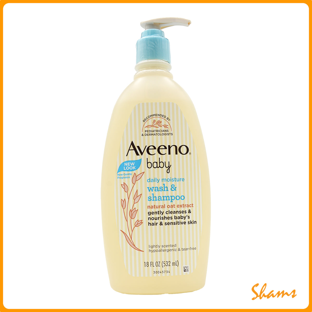 Aveeno Baby Daily Moisture Wash & Shampoo 532ml