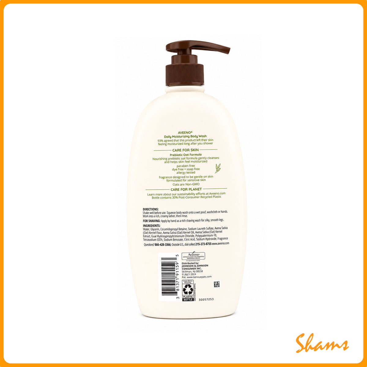 Aveeno Daily Moisturizing Body Wash 975ml