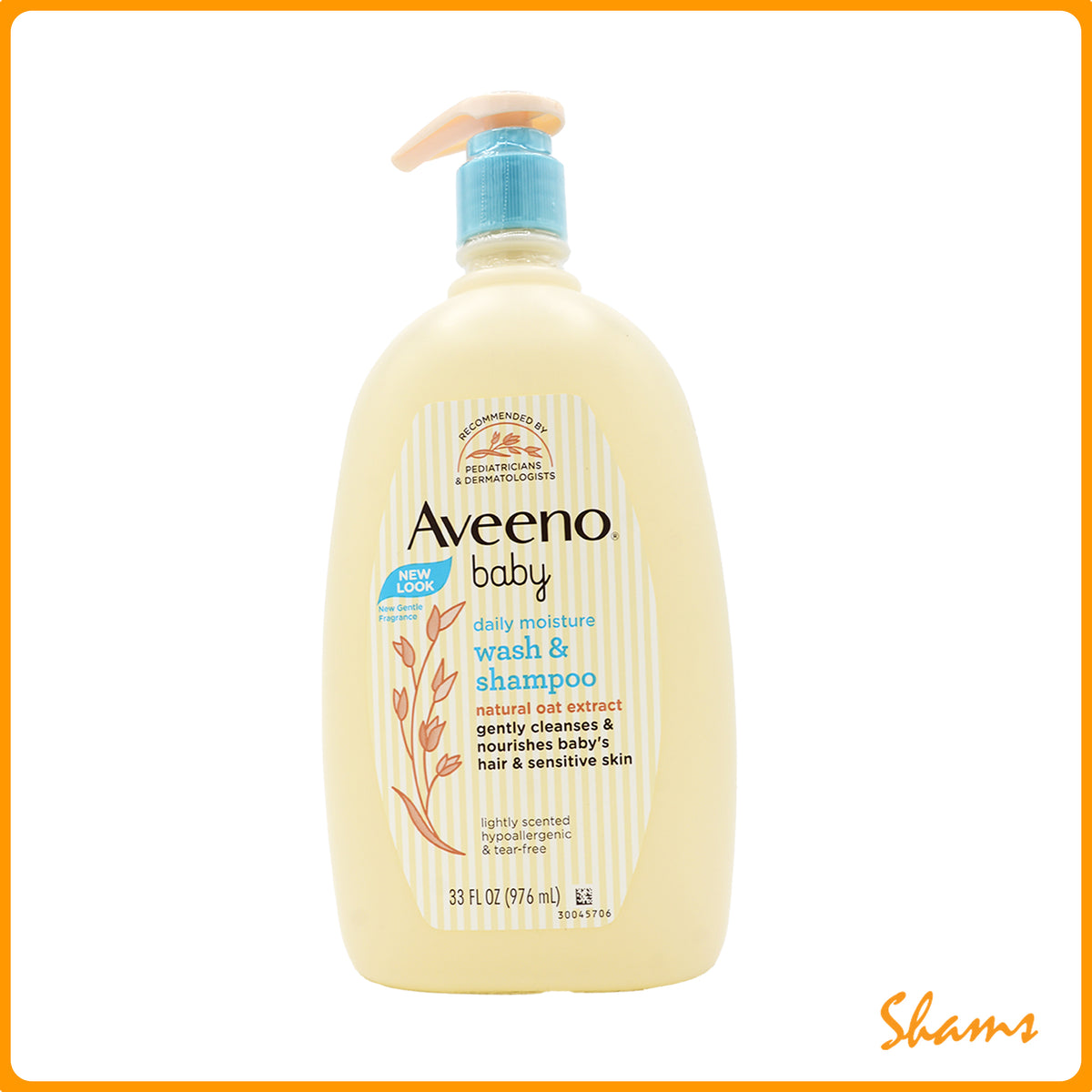 Aveeno Lightly Scented Baby Wash & Shampoo 976ml