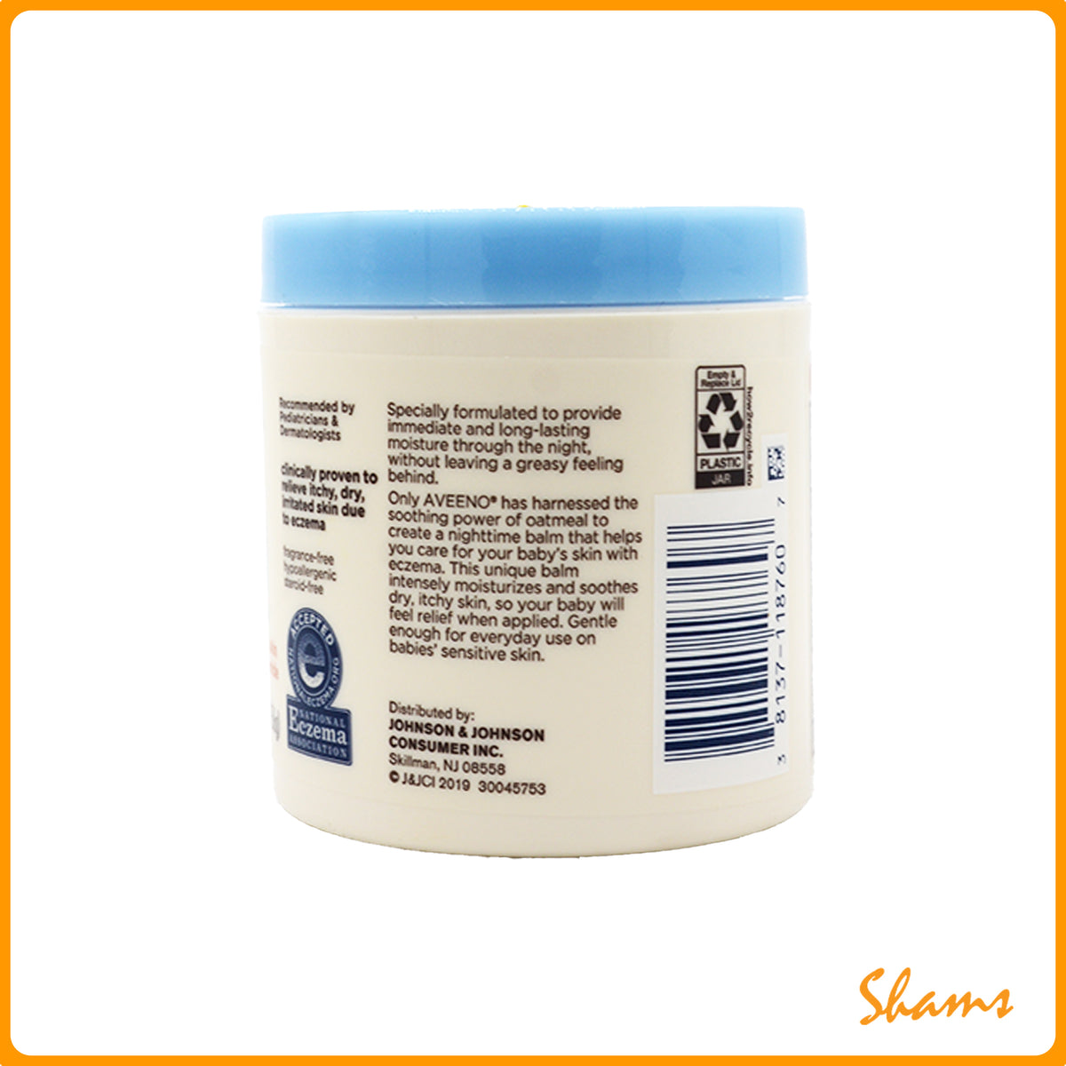 Aveeno Baby Eczema Therapy Nighttime Balm 156g (5.5.Oz)