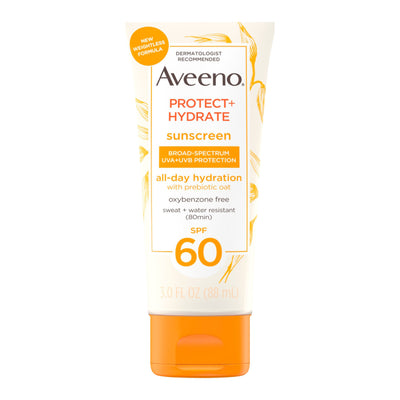 Aveeno Protect+Hydrate Sunscreen SPF-60 SunBlock 88ml (3Oz) - Shams Shopping Centre Aveeno  