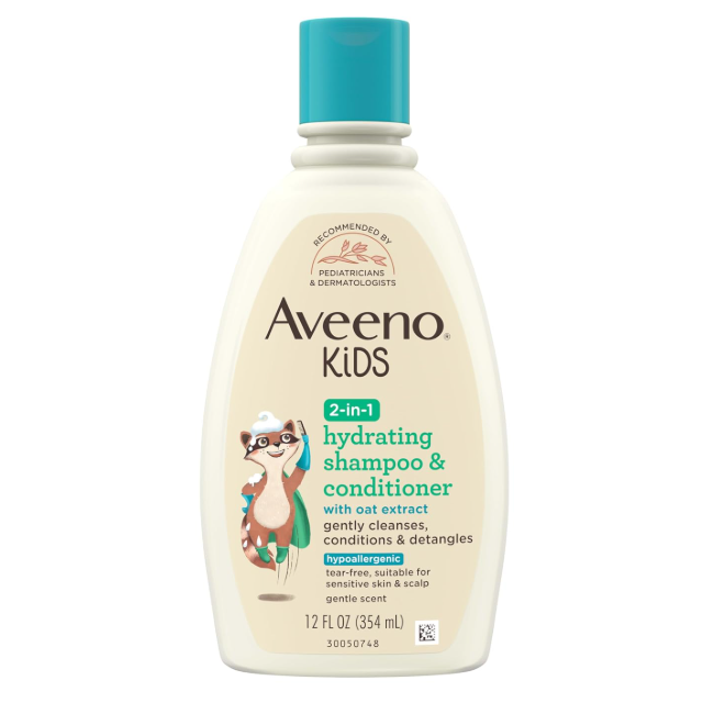 Aveeno Kids 2In1 Hydrating Oat Extract Shampoo 354ml (12.Oz)