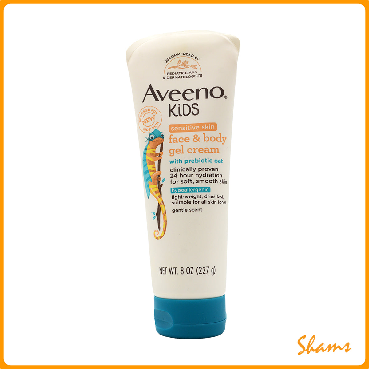 Aveeno Kids Sensitive Face & Body Gel Cream 227g (8.Oz)