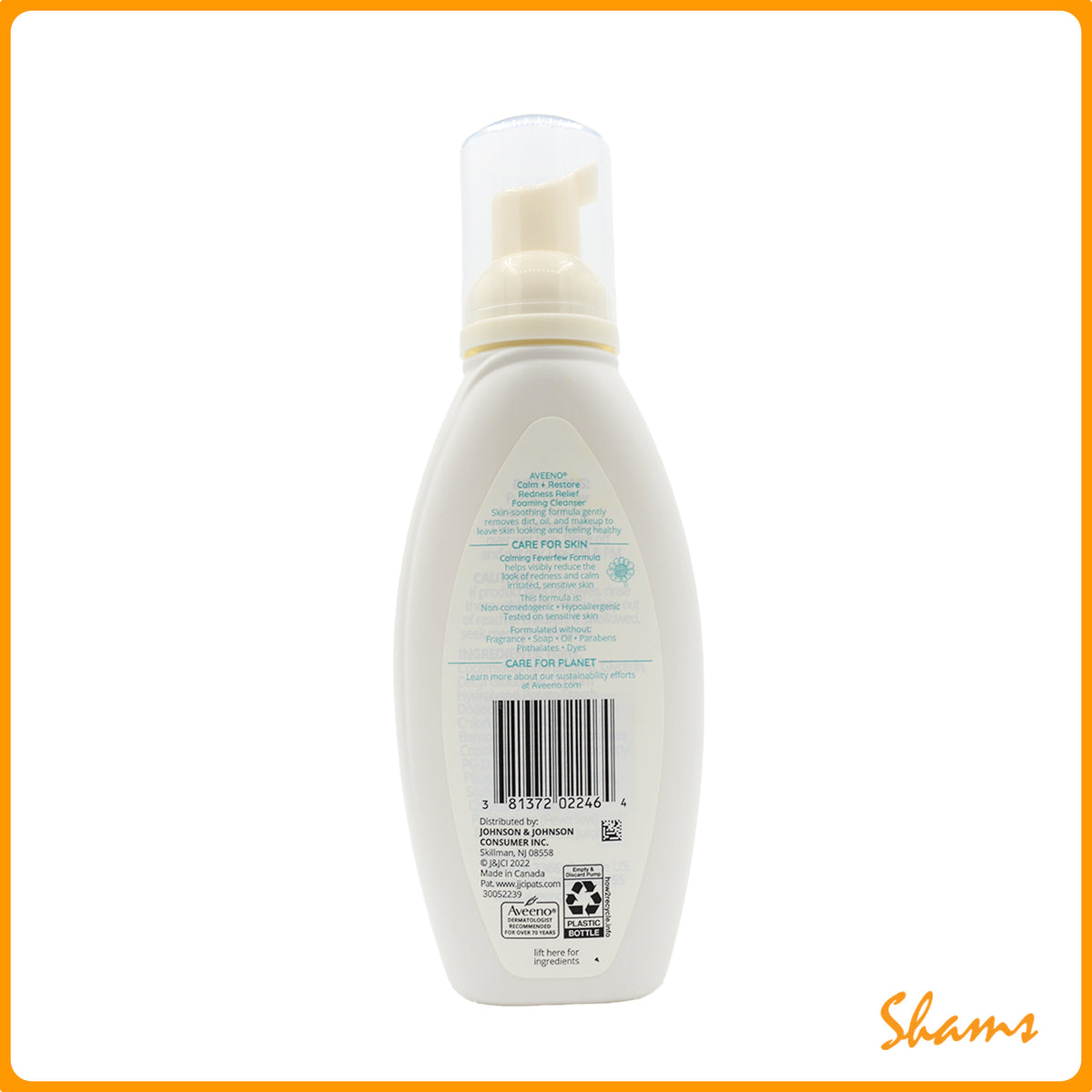 Aveeno Calm+ Restore Redness Relief Foaming Cleanser 180ml (6.Oz)