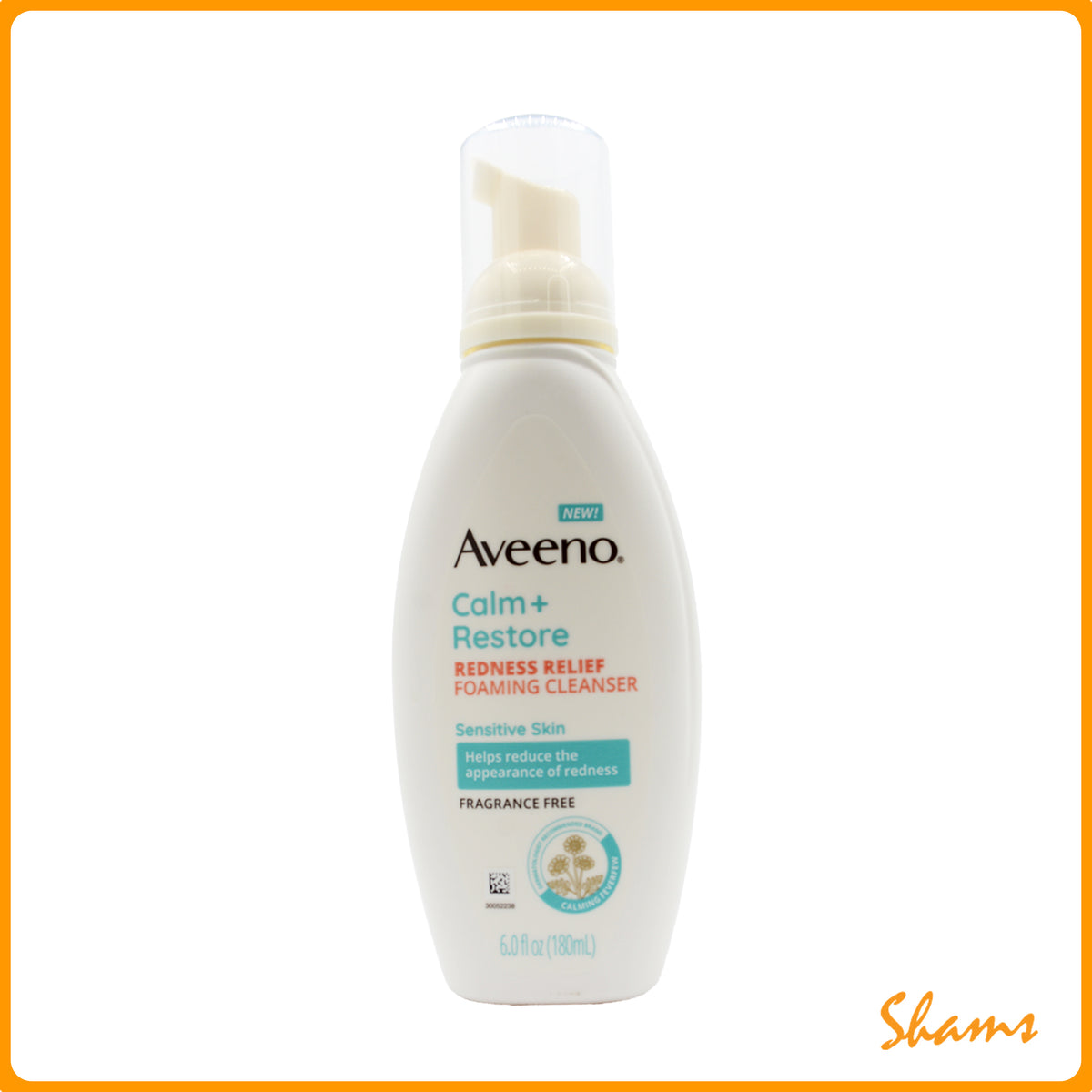 Aveeno Calm+ Restore Redness Relief Foaming Cleanser 180ml (6.Oz)