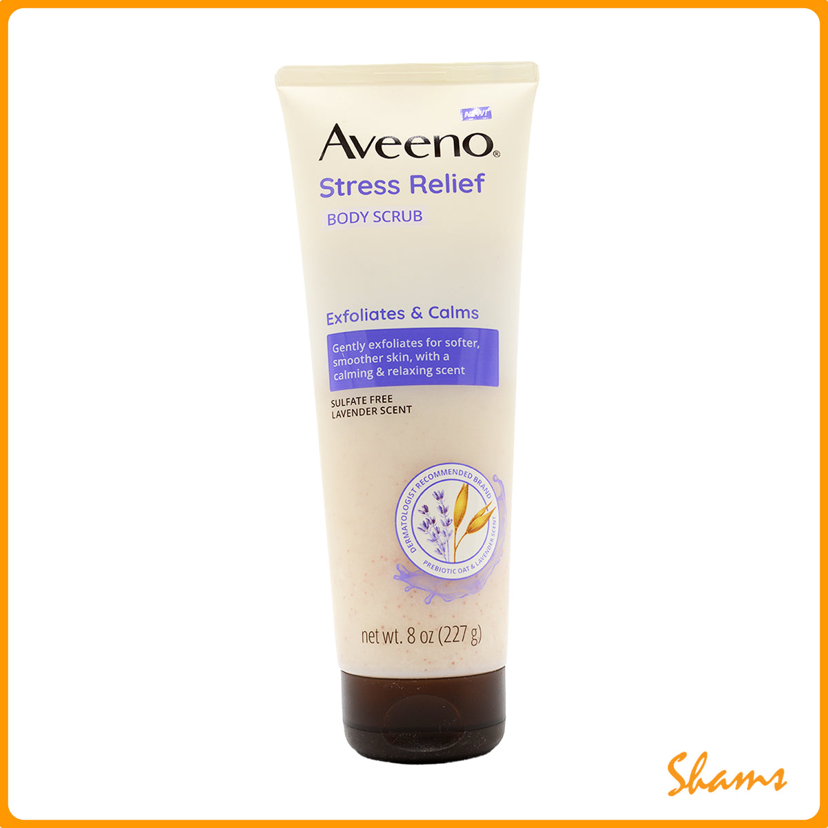 Aveeno Stress Relief Exfoliates & Calms Body Scrub 227g (8.Oz)