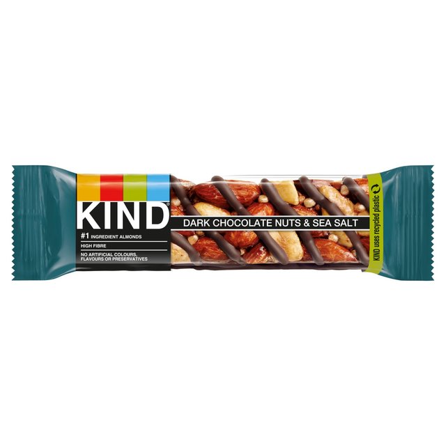 Kind Nuts Sea Salt & Dark Chocolate Bar 40g - Shams Shopping Centre Kind  