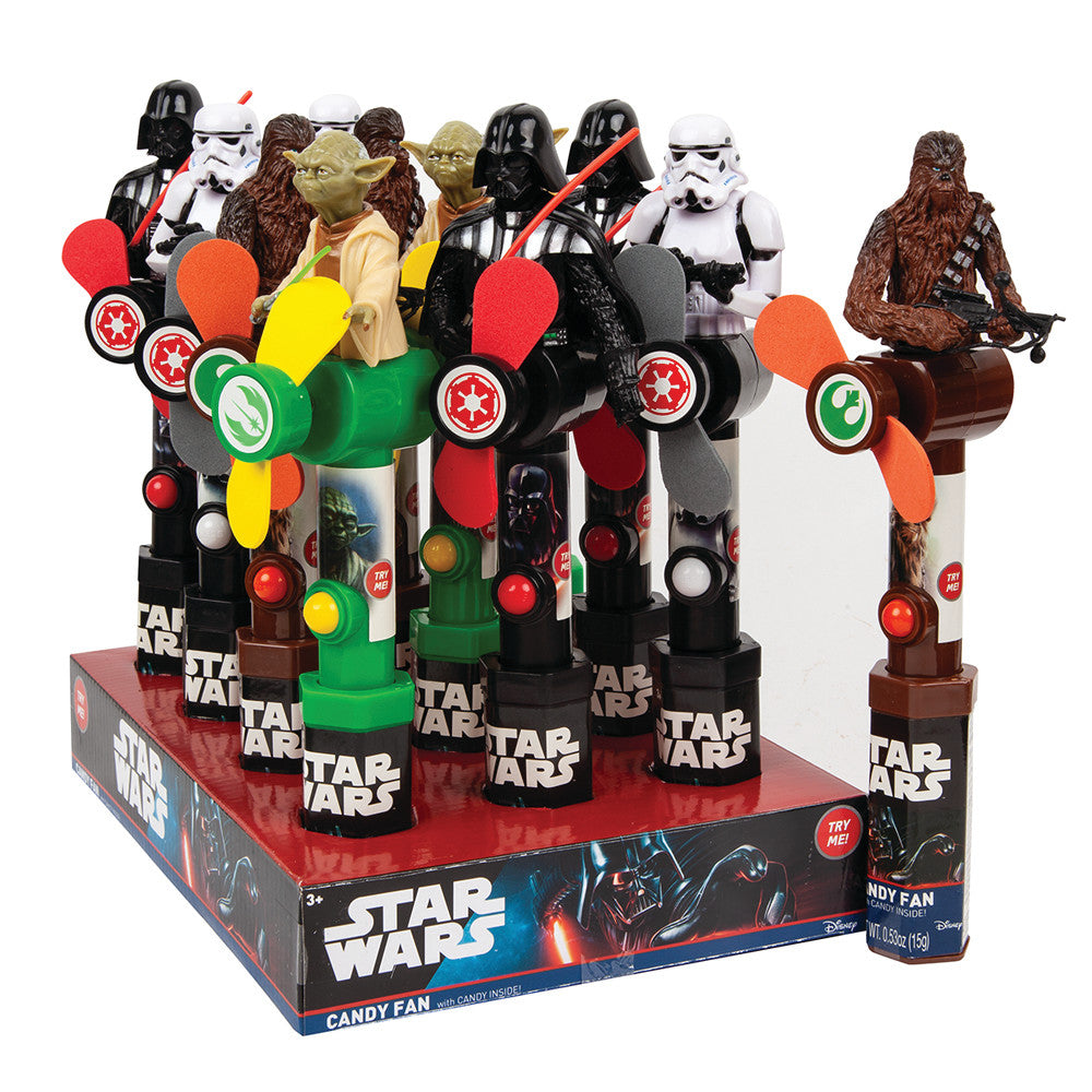 Star Wars Assorted Character Fan With Candy 15g - Shams Shopping Centre Star Wars  