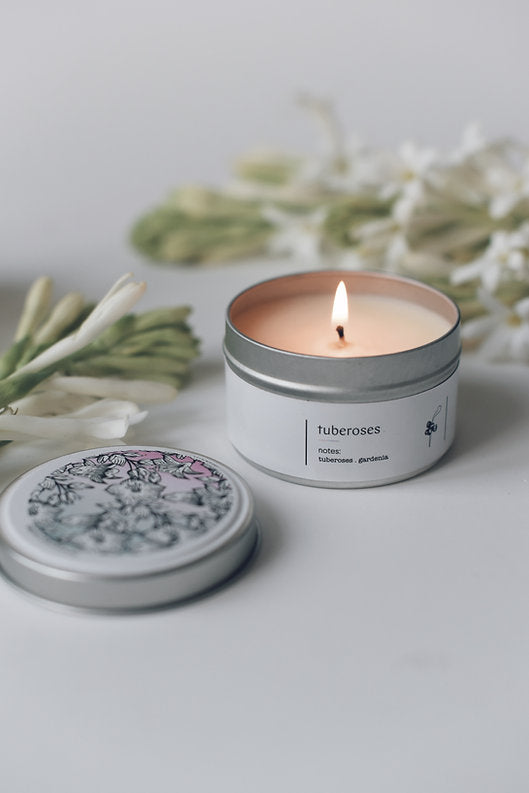 Meem Candle Studio Tuberoses 6Oz