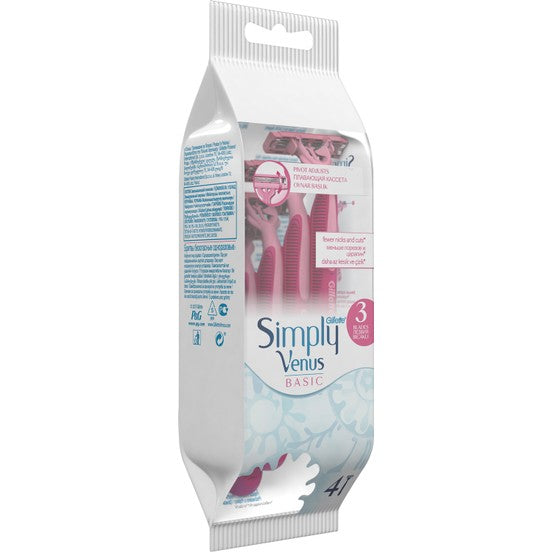 Gillette Simply Venus Disposable Razor 04S 03 Blades - Shams Shopping Centre Gillette  