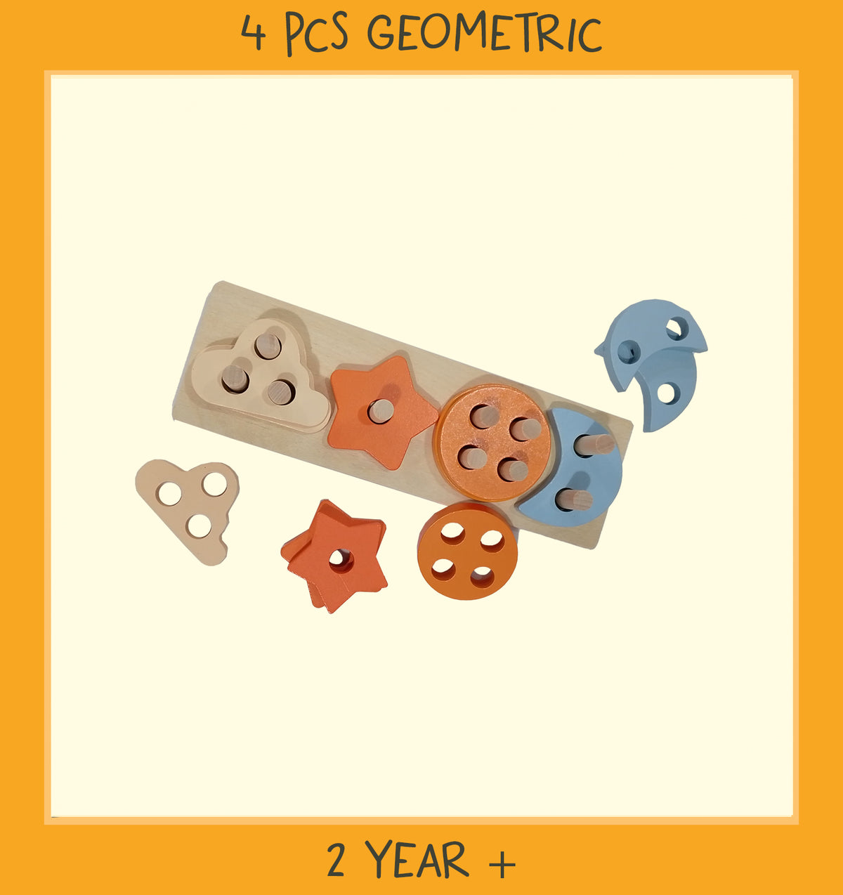 Tiny Tumble 4 Pcs Geometric