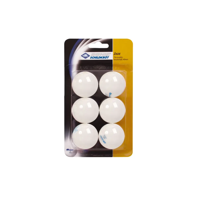Donic Jade Poly 40+ White Tennis Balls 6Pcs 618371