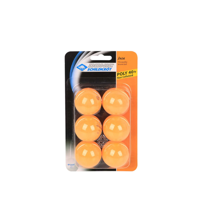 Donic Jade Poly 40+ Orange Tennis Balls 6Pcs 618378