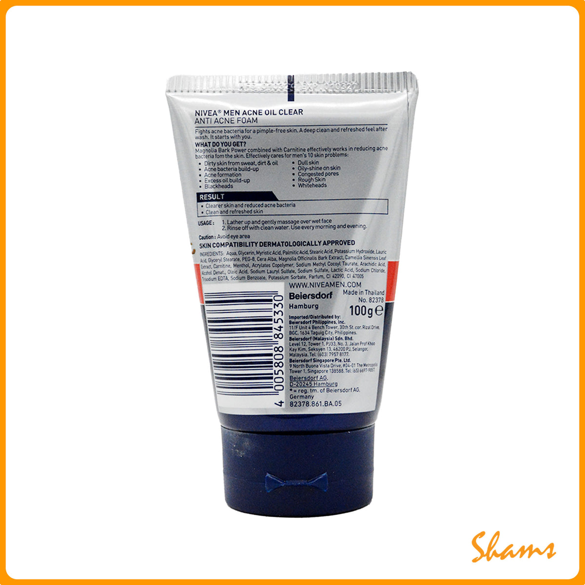 Nivea Oil Clear Anti Acne Foam 100g