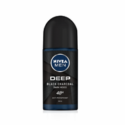 Nivea Men Deep Black Charcoal Dark Wood Roll On 50ml - Shams Shopping Centre Nivea  