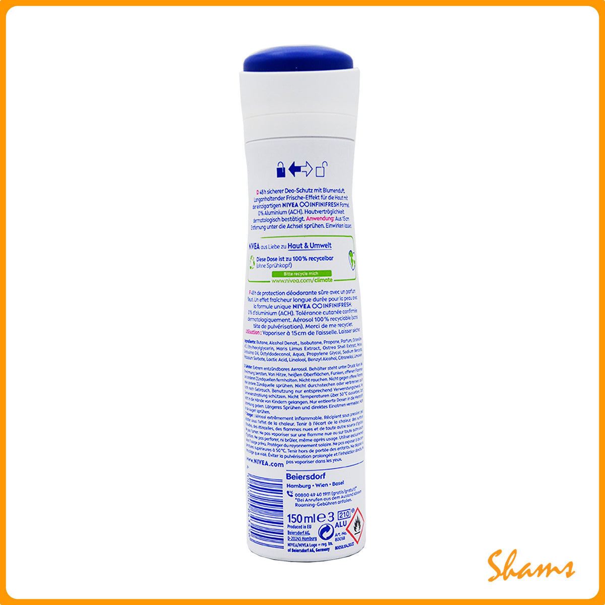 Nivea Women Fresh Flower Body Spray 150ml