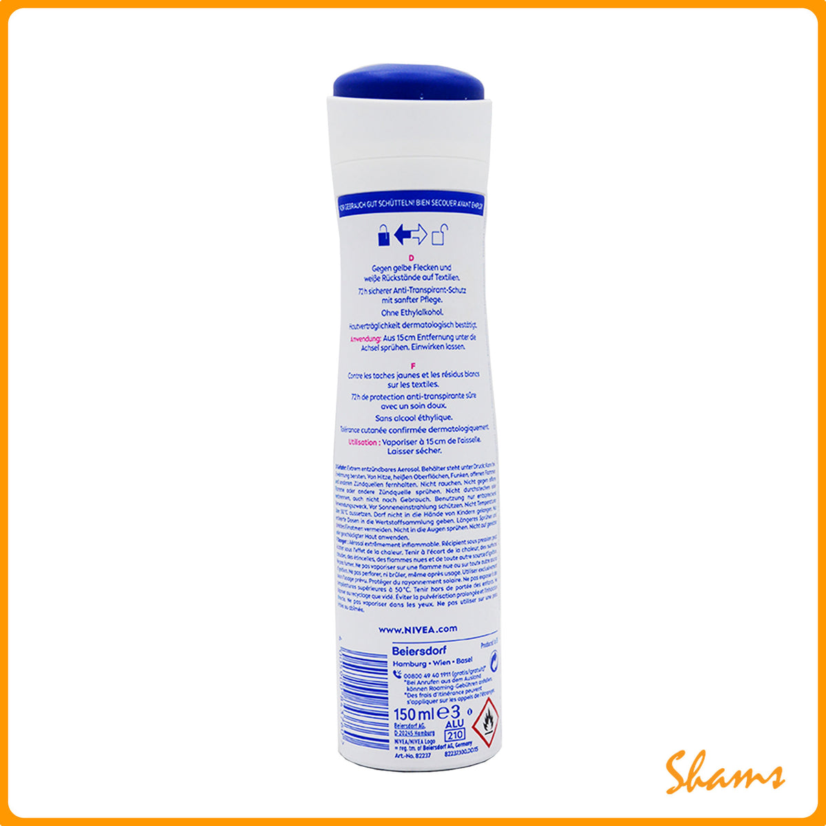 Nivea Women Black & White Clear Body Spray 150ml