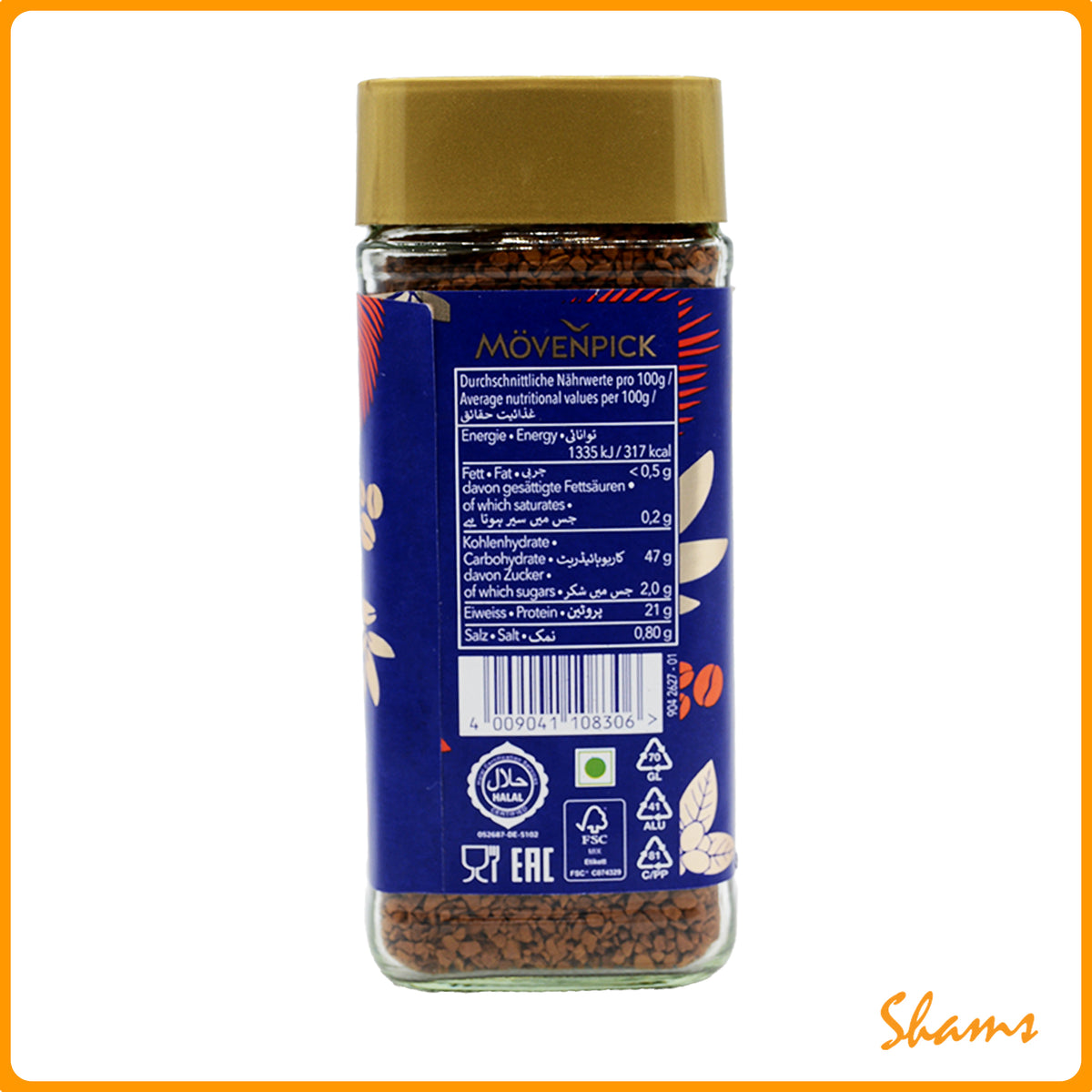 MOVEN PICK Gold Decaf Coffee 100g