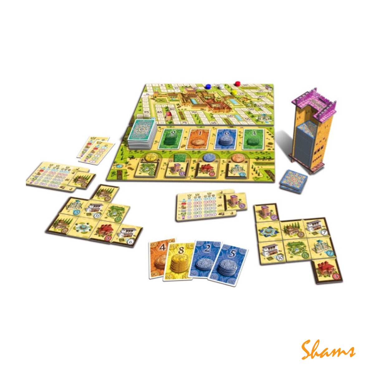 Queen Games Dirk Henn Alhambra Board Game Art# 10438