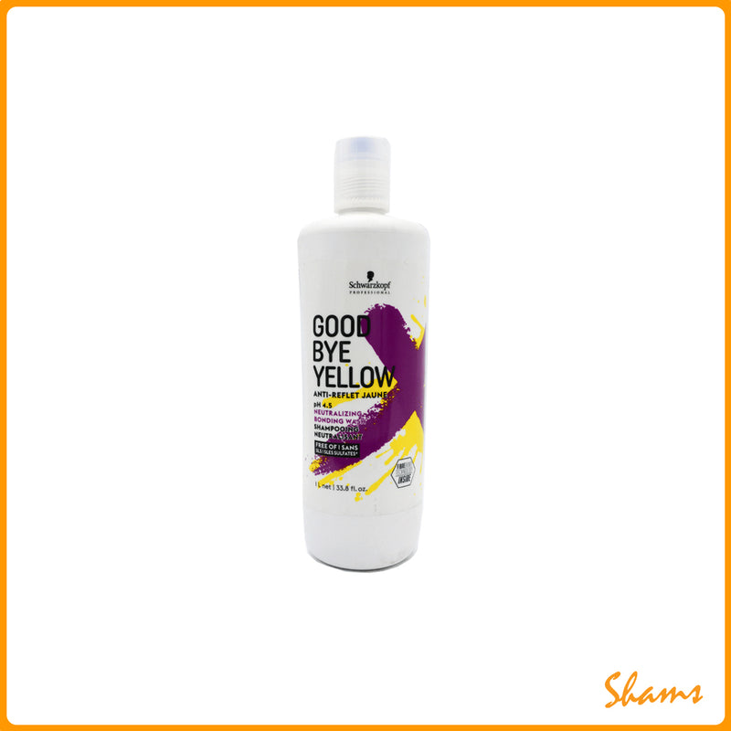 Schwarzkopf Goodbye Yellow Neutralizing Wash Shampoo 1Ltr
