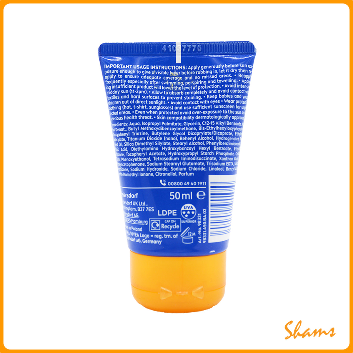 Nivea Sun Lotion Protect & Moisture (SPF 30) 50ml