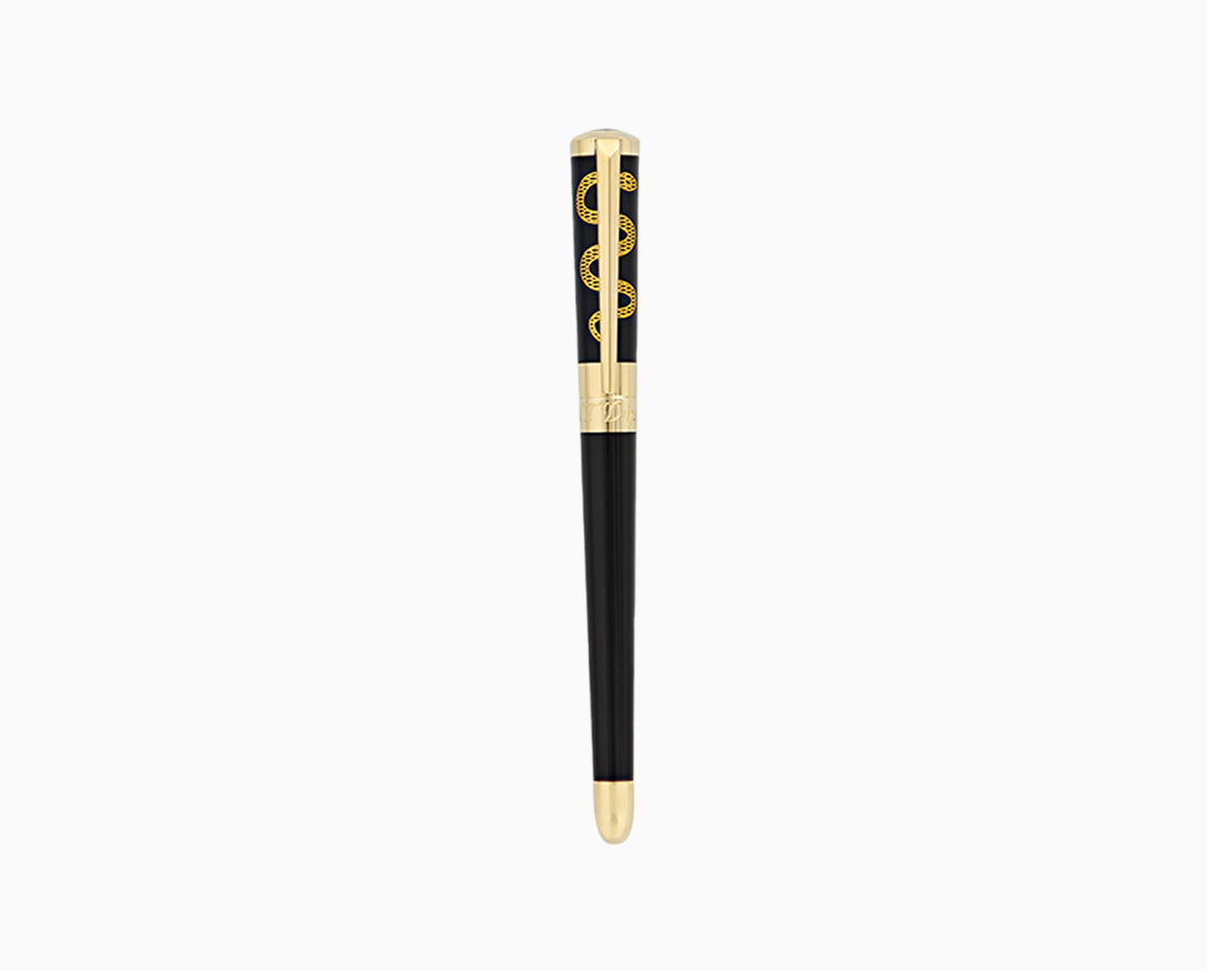 ST Dupont W1 Liberte BP Hippo Black/Gold 465676 - Shams Shopping Centre ST Dupont  