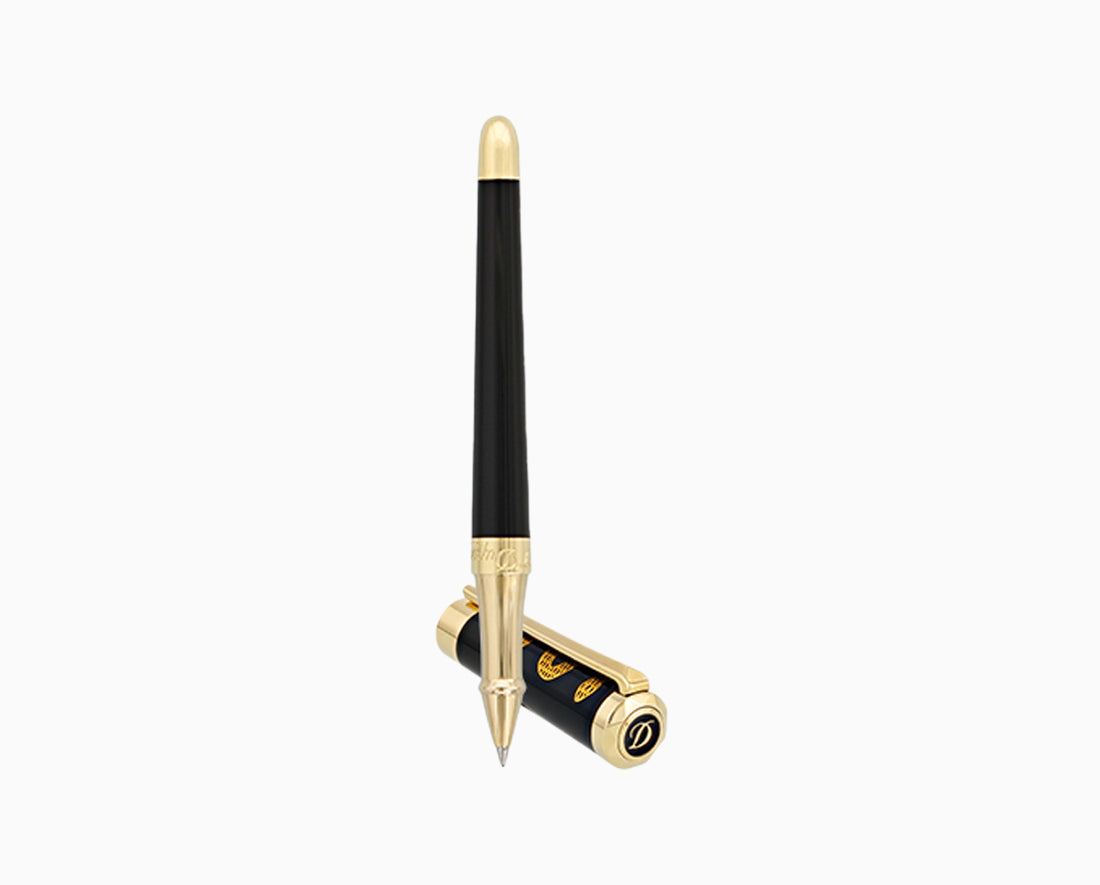 ST Dupont W1 Liberte BP Hippo Black/Gold 465676 - Shams Shopping Centre ST Dupont  