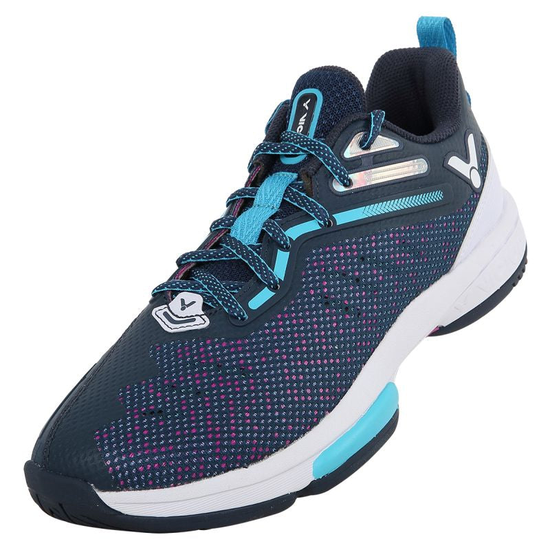 Victor P9600 Blue Wing Teal/Purple Shoe