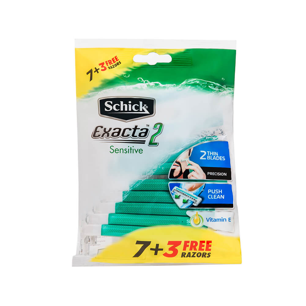 Schick Exacta 2 Senstiive 7+3 Pouch