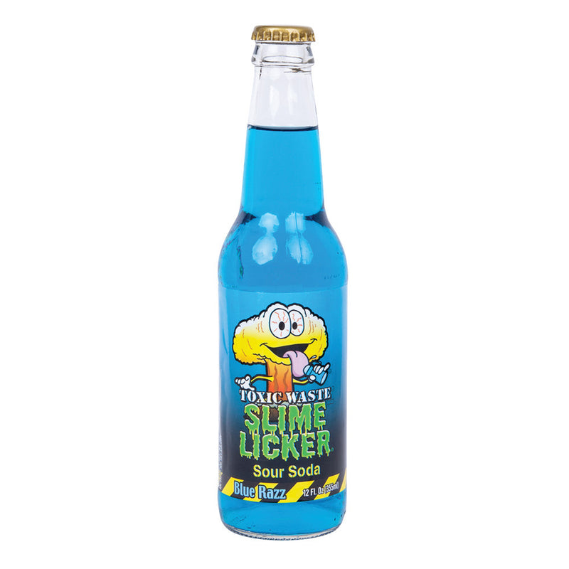 Toxic Waste Blue Razz Slime Licker Soda 355ml