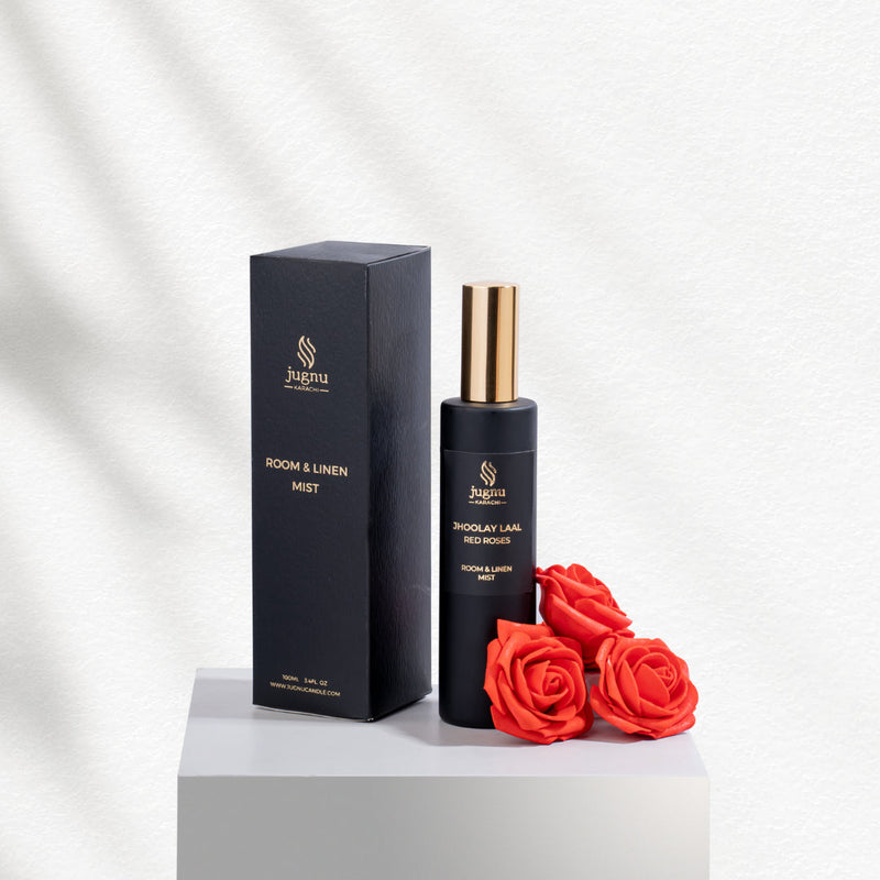 Jugnu Jhoolay Laal Red Roses Room & Linen Mist 100ml