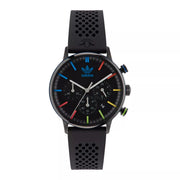 Adidas Stainless Steel Black Silicone Watch AOSY23021