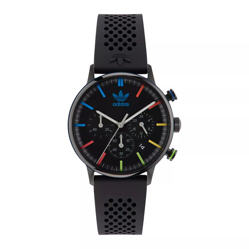 Adidas Stainless Steel Black Silicone Watch AOSY23021